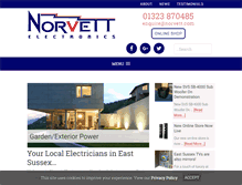 Tablet Screenshot of norvett.com